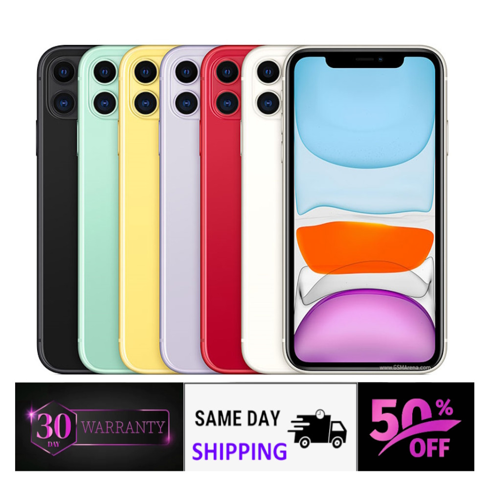 Apple iPhone 11 128GB 64GB Unlocked Verizon At&t Straight Talk Yellow/Purple