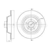 Metelli 2X Bremsscheibe Hinten Ø302 Mm Voll FüR Ford Kuga I S-Max WA6 2.0 Tdci