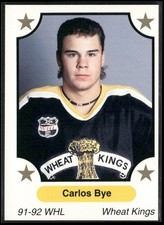 1991-92 7th Inning Sketch WHL #217 Carlos Bye