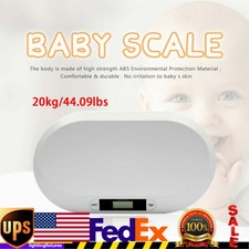 44Ibs Electronic Digital Baby Infant Scale LCD Display ABS Weight Grow Baby Pet