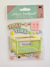 VERY RARE Jolee's Baby Toddler Play Pen  Toys Pack-N-Play Scrapbooking Stickers