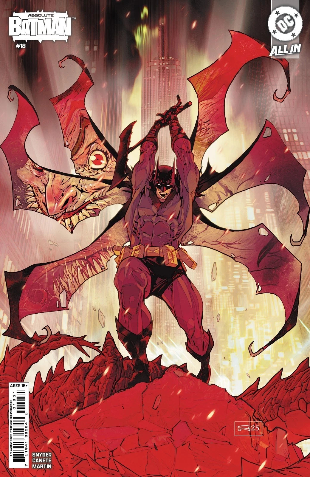 Absolute Batman (2024) #18 NM Carmine Di Giandomenico 1:25 Variant Cover