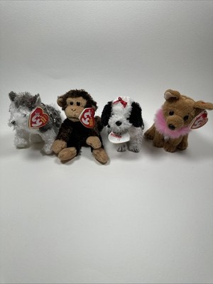 Ty Beanie Baby keychain clip Mini set of four