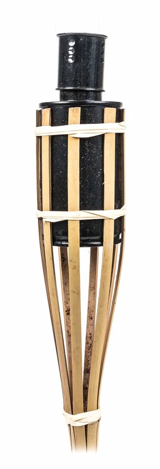 3er Set Bambusfackeln Gartenfackel Öllampe Garten Fackel Partyfackel Länge 63 cm - Bild 4 von 4