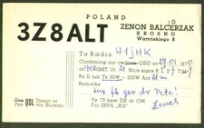 Krosno Poland QSL Ham Radio postcard 1970