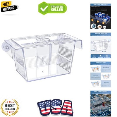 best fish breeding box Pawfly Aquarium Box, Fish Tank Hatchery Incubator with 6 Suction Cups Acrylic Hatching for Baby Fish Shrimp Betta Medium Acclimation Isolation Box : Pet Supplies The breeding boxes come with a suction cup hanging system with 4 suction cups Fish Breeding Box, Aquarium Fish