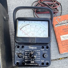 Simpson 260 Vintage Analog Multimeter Cat I 1000v Acdc Ohms 10a