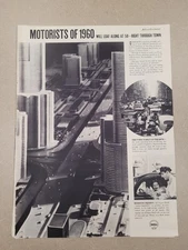 VTG 1937 Orig Magazine Ad Shell Gas Gasoline Motorists Of 1960 Will Loaf Along