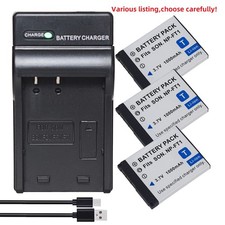 Battery or Charger for Sony NP-FT1 Cyber-shot DSC-T10/P DSC-T10/B T10/W Camera