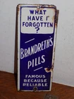 Vintage Brandreth’s Pills Porcelain Door Push Sign
