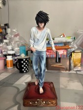 Anime Death Note L Lawliet PVC Stand Figure Collectible Model Statue Toy No Box