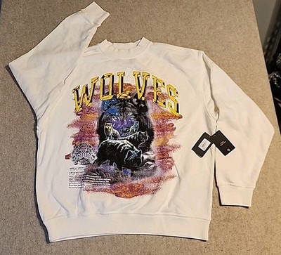 NWT Darc Sport SHE Sweatshirt Womens crew neck Full Moon vintage French Terry L