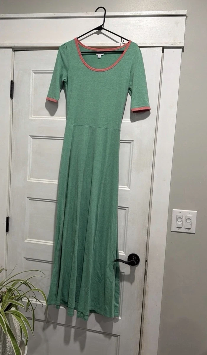 lularoe green dress Nicki Sleeveless Dress main image 1