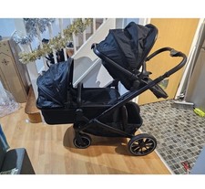DERYAN V2 Duo Stroller Black 2 in 1 Tandem buggy