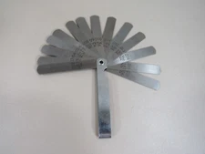 Sears #9-4058 15 Blade Thickness Feeler Gauge