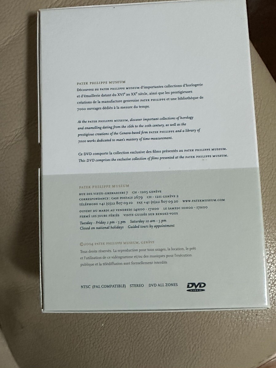 その他 PATEK PHILIPPE MUSEUM films DVD Patek Philippe museum film dvd Excellent Condition | eBay