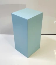 36" Tall BABY BLUE Display Pedestal Stand Riser Column Pillar -  Shower Parties 