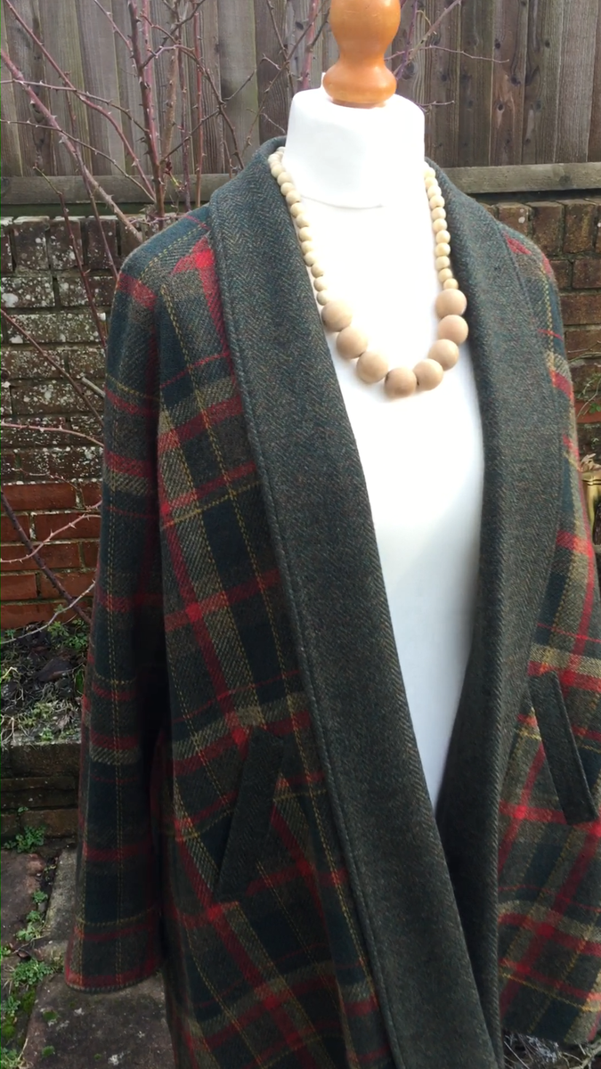 AVOCA WOOLコート　MADE IN IRELAND Vintage Avoca Collection Ireland Made Handwoven Lined Wool