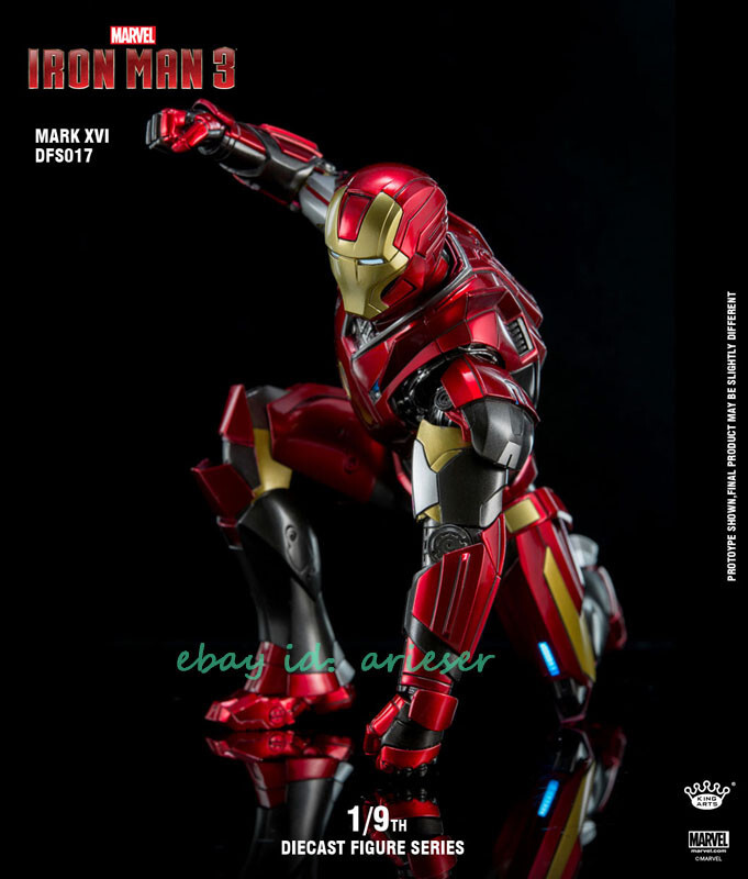 King Arts 1/9 DFS017 Alloy Movable Iron Man Mark 16 Alloy