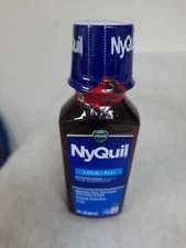 Vicks NyQuil Cold & Flu Nighttime Relief Liquid - 8oz，Exp:12/25