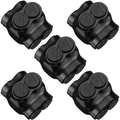 5 Pcs Insulated Wire Connectors Multi Splice Connector Dual Entry Electrical Pow