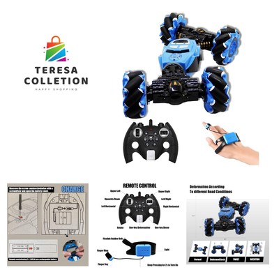 Remote Control Stunt Car, Hand Gesture Sensing RC Crawler, Stunt Twisting Cli...