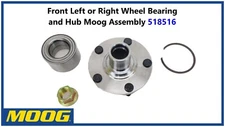 Front Left or Right Wheel Bearing and Hub Moog Assembly 518516