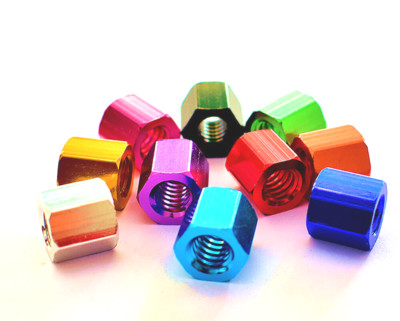 M3 Threaded Rod/Bar/Stud Hexagon Hex Connector Nut Aluminium Alloy Long Nuts