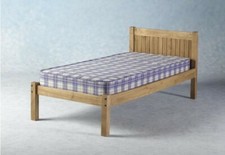 Wooden 3ft Single Waxed Pine Bed Frame wood Bed Kids Adults