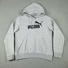Puma Sweater Boys Large Gray Casual Pullover Hoodie Sweatshirt Kids