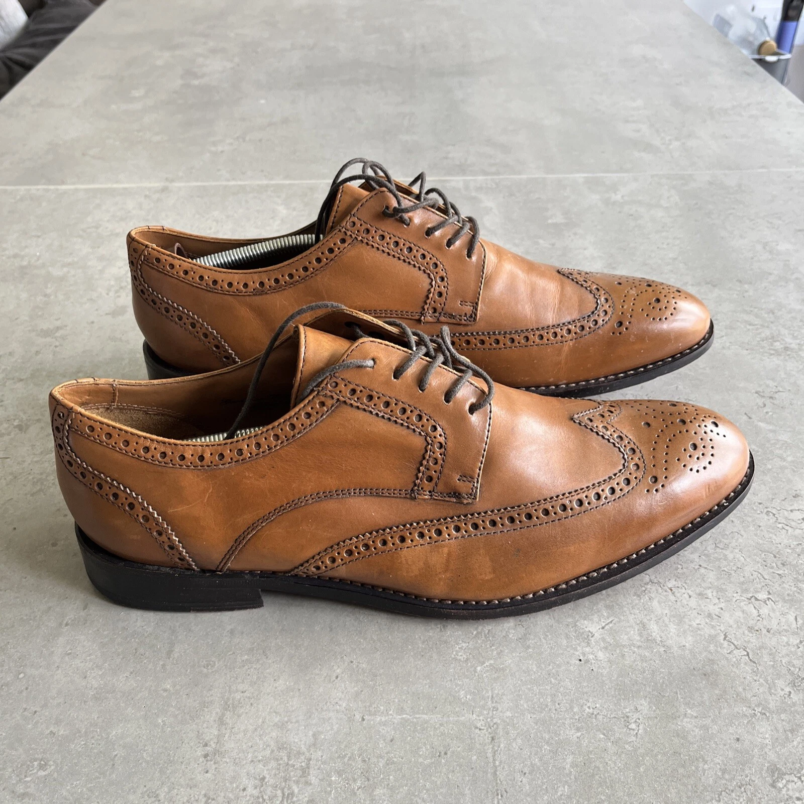 Scarpe Clarks da uomo Welted Footwear brogues marroni taglia UK 10