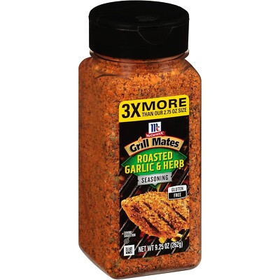 McCormick Grill Mates Roasted Garlic & Herb Seasoning, 9.25 oz
