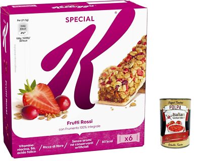 12x Kellogg's Special K Cereali e Frutti Rossi, Roten Früchten 129g+Polpa 400g