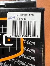 FACTORY SPEC ATV REAR BRAKE SHOES FS-101 HONDA RANCHER FOREMAN RUBICON