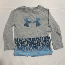 Boys Under Armour Long Sleeve Gray Shirt - Size 4