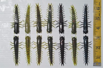 Hellgrammite Soft Plastic Fishing Lures Ultra Realistic 2