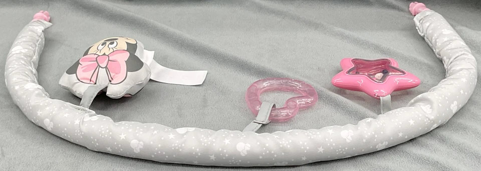 Bright Starts Disney Bebé Minnie Mouse Cielos Rosados Juguete de Repuesto Barra Móvil Foto 3 de 4