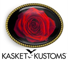 Red Rose Belt Buckle - Flower Petals Photography Belt Buckle - 773