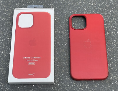 Apple iPhone 12 Pro Max Leder Case MagSafe RED Hülle
