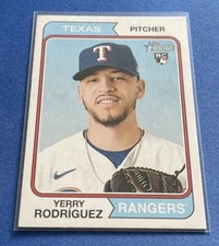 2023 Topps Heritage #320 Yerry Rodriguez RC Texas Rangers