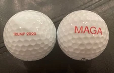 Trump Golf Balls - 1 MAGA Vice and 1 TRUMP 2020 Pro V1