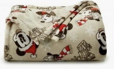 Holiday Mickey Mouse w/ Presents Soft Throw Blanket 5' x 6 ft -The Big One -New