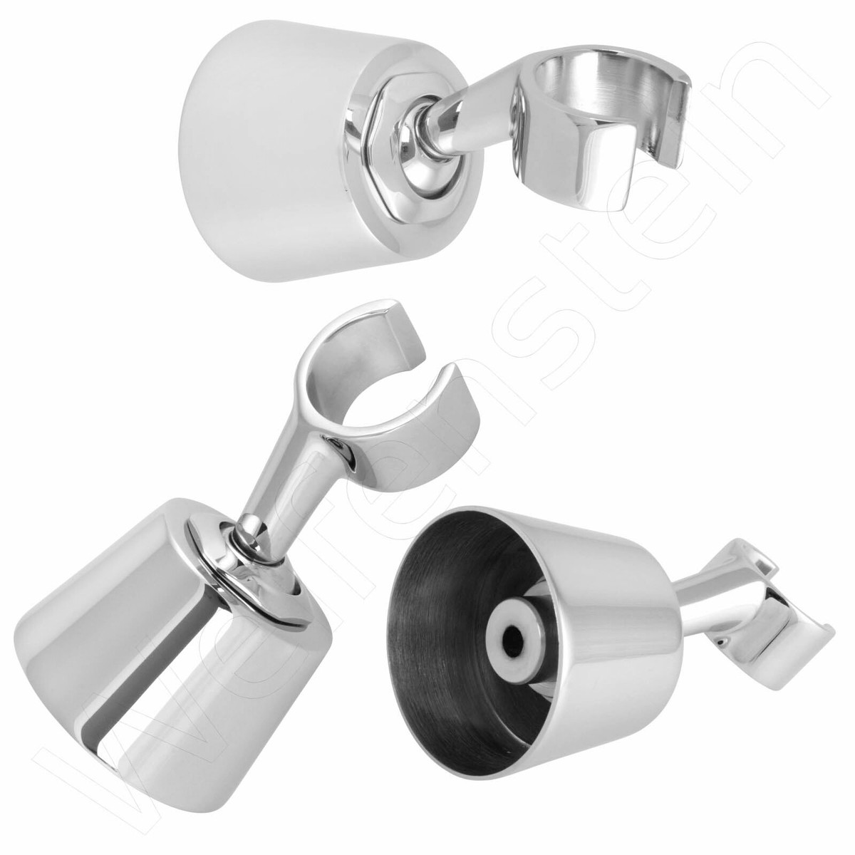 Welfenstein Nostalgie Handbrause Set - Messing Verchromt Mit Keramikgriff - 160 Cm Schlauch