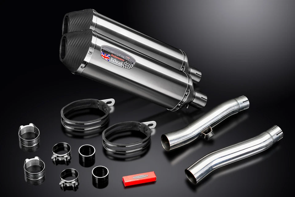 Triumph Trident 750 1994-1998 Kit de silenciador de escape de acero inoxidable X-Oval de 13,5" Foto 4 de 4
