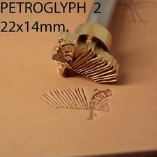 Leather Crafting Stamp Tool Crafts Brass Saddle Making Stamps DIY Petroglyph2
