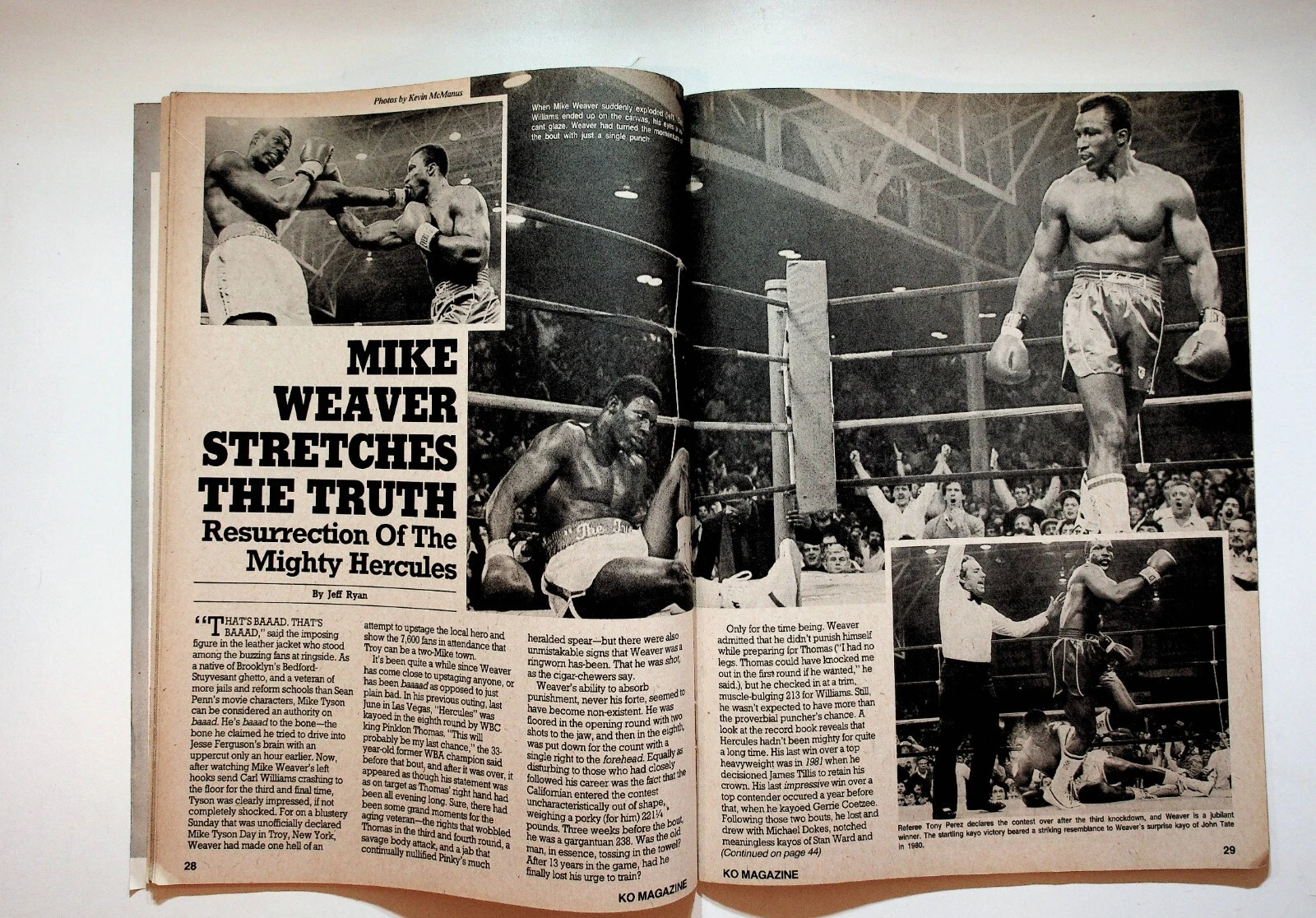 1986 July KO Knockout Boxing Magazine Mike Tyson Hagler Mugabi McGuigan Nelson - 画像4/8