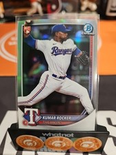 2025 Bowman Chrome - Kumar Rocker #98 Sp Rookie Red Rc Variation (RC)