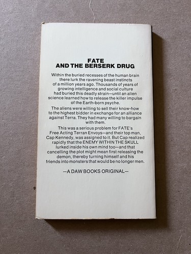 CAP KENNEDY #4 ENEMY WITHIN THE SKULL by Gregory Kern 1974 DAW FIRST paperback - Picture 2 of 3