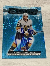 Chandler Stephenson Signed Card Upper Deck Blue DAZZLERS JSA COA IP Auto a