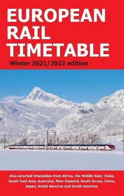 European Rail Timetable Winter 2021/2022 by Ert group Paperback / softback Book